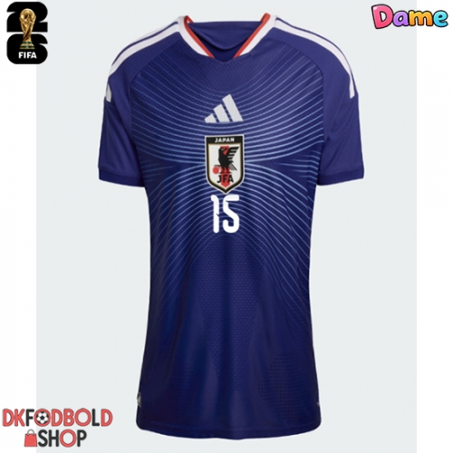 Japan Daichi Kamada #15 Hjemmebanetrøje Dame VM 2026 Kort ærmer